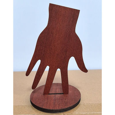 Ornamentações de madeira de artesanato Anel de exposição Estande A maneira perfeita de mostrar seus anéis