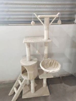 ISO9001 2008 FSCI BSCI Certificado árvore de gato de madeira com grande condomínio e design de vários níveis