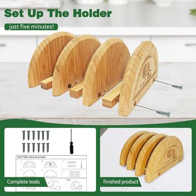 Conjunto de 3 tábuas de corte de bambu com blocos de corte de suporte OEM ODM aceito