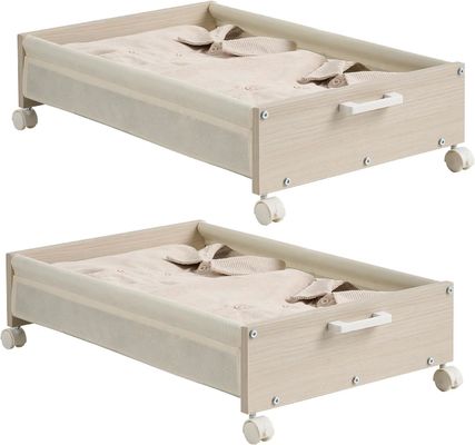 Armazenamento de utensílios de mesa sob a cama Caixas com recipientes de madeira pesados e logotipo aceitável