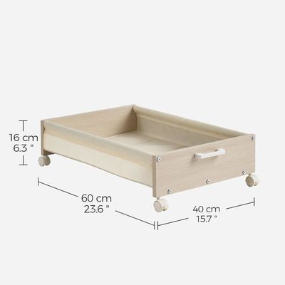 Armazenamento de utensílios de mesa sob a cama Caixas com recipientes de madeira pesados e logotipo aceitável