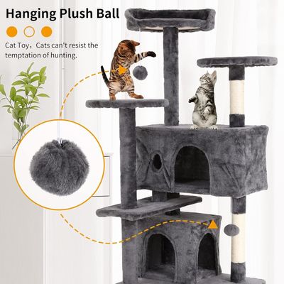70 &quot;Tall Cat Tower Climber Ladder Playhouse com material de madeira e logotipo personalizado