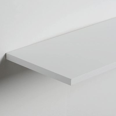 Estante de livros flutuante decorativo de madeira branca 60X20 para decoração de casa Função de banheiro