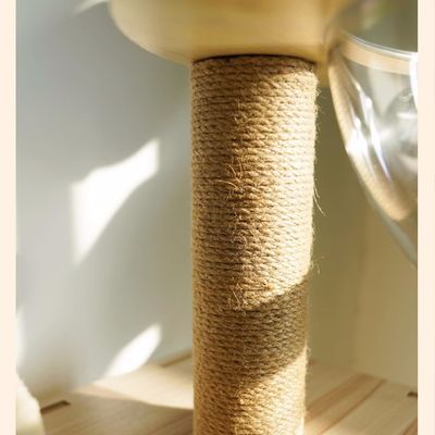 Torre de gato de madeira de tamanho personalizado com componentes de arranhador de estrutura de escalada de vários níveis