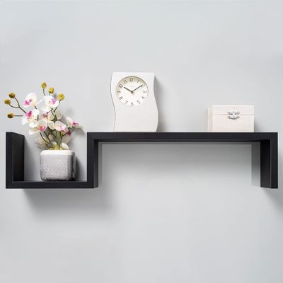 S Shape Design Decoração Prateleiras Flutuantes De Madeira Prateleiras De Parede Para Quarto