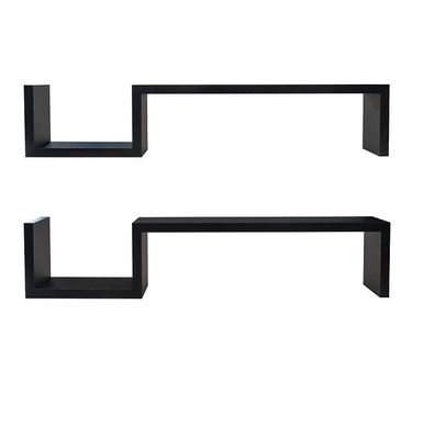 S Shape Design Decoração Prateleiras Flutuantes De Madeira Prateleiras De Parede Para Quarto