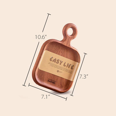 Set de 2 bandejas de pizza de pão de madeira de tamanho personalizado e impressão com laser para cozinha