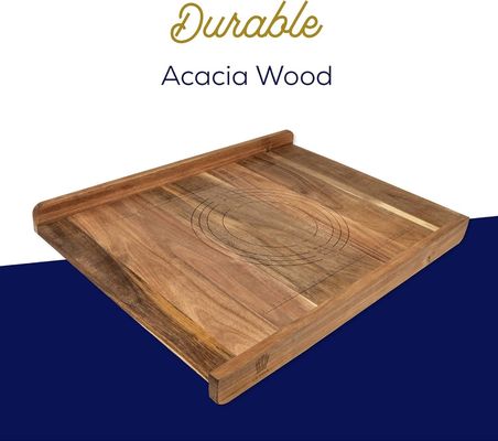 Tabela de corte de pão de madeira multiuso com impressão por lábio e laser