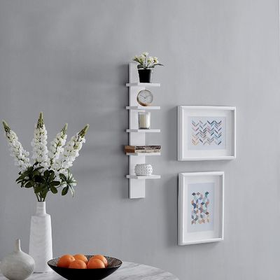 5 Nível 5.1 X 6 X 30 Prateleira em coluna vertical branca Armazém flutuante Móveis gerais para o lar