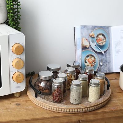 Casa Restaurante Bar Hotel Casamento bandeja de madeira de cor simples com alça decorativa