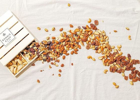 Logotipo personalizado aceitável caixa de madeira reutilizável para armazenamento e impressão