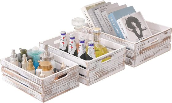 11.25x7.75x4.5' Caixas e caixas de madeira de pinho para decorações personalizadas