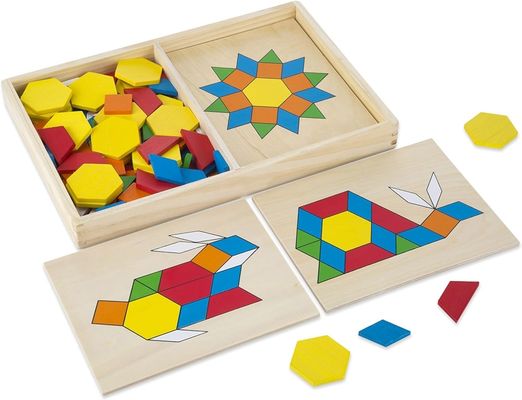ISO9001 2008 FSCI BSCI Certificado Arco-íris de Madeira Construção Bloco Conjunto para Educação Infantil