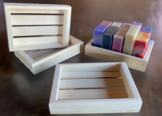 14 peças de sabão de madeira feito à mão para todas as estações.