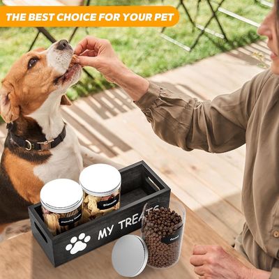 Desenho funcional Organizador hermético de alimentos para animais de estimação para fácil acesso e armazenamento 6.2*6.2*4.48