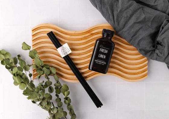 Taça de exibição decorativa de madeira de bordo ondulado de bordo de bordo de bordo para estilo Boho personalizado moderno