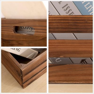 Home Decoration Custom Set de 3 paletes de caixas de madeira com técnica pintada