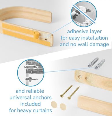 Set de 2 cortinas de madeira de retorno para ocasião de aniversário