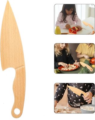 Logotipo personalizado Facas de madeira para fingir brincar comida brinquedo ferramentas de aprendizagem tamanho personalizado