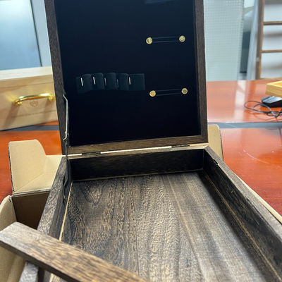 Encomenda personalizada Caixa de pintura multifunção de madeira Paulownia com armazenamento Preço competitivo