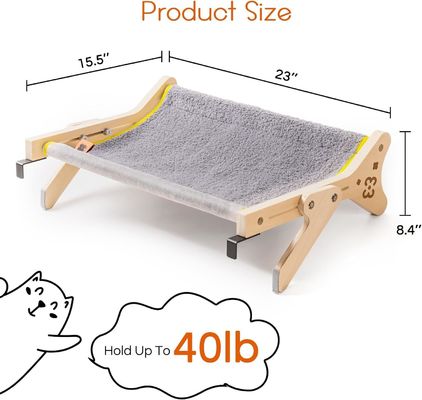 ISO9001 2008 FSCI BSCI Certificado Madeira Perca de Janela de Gato Segura Até 40 Lbs 2 em 1