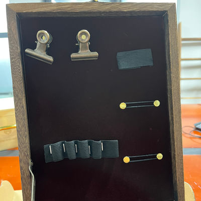 Encomenda personalizada Caixa de pintura multifunção de madeira Paulownia com armazenamento Preço competitivo