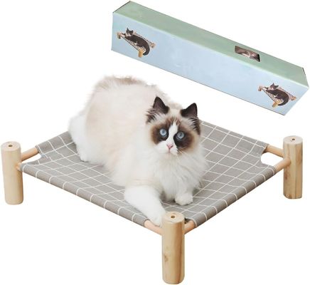 Cama de gato e cama de rede de gato de madeira aumenta o conforto e a saúde do seu animal de estimação