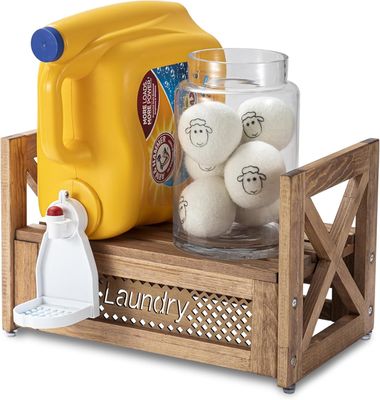 Organizador de roupa de madeira Sujeito durável para suavizantes de detergentes aumenta o encanto da quinta