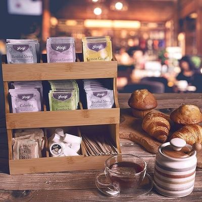 Outro presente de artesanato 3 camadas Saco de chá de bambu