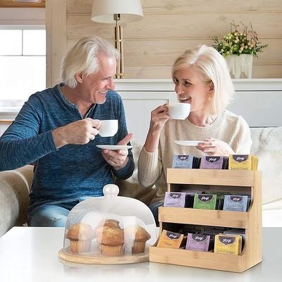 Outro presente de artesanato 3 camadas Saco de chá de bambu