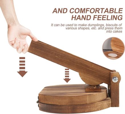10 polegadas Acacia Madeira Tortilla Press Maker para tortilha mexicana caseira Garantida