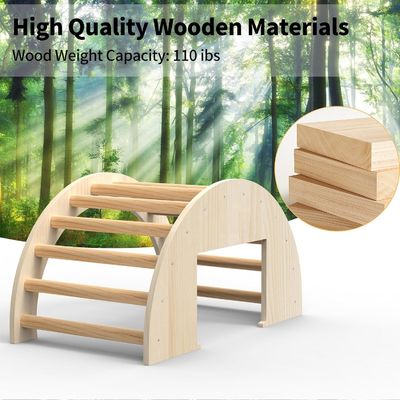 Economize espaço Brinquedos de madeira Arco de escalada para sensores de mesa e porta-malas de armazenamento