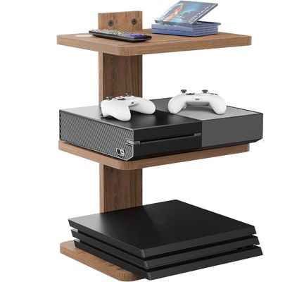 Estante de televisão flutuante de forma personalizada para DVD Players Cable Boxes Routers Game Consoles