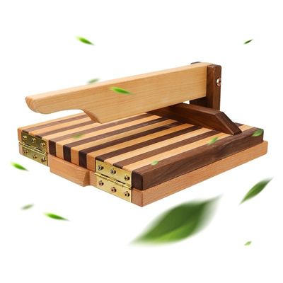 10 polegadas quadradas de madeira pressão de farinha de tortilla para Taco caseiro e mais logotipo personalizado aceitável