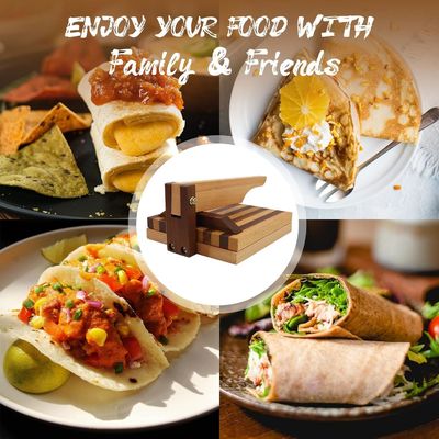 10 polegadas quadradas de madeira pressão de farinha de tortilla para Taco caseiro e mais logotipo personalizado aceitável