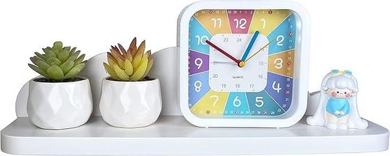 Casa Móveis Prateleira pendurada de madeira para crianças Decoração de parede do quarto Nuvem branca bonita