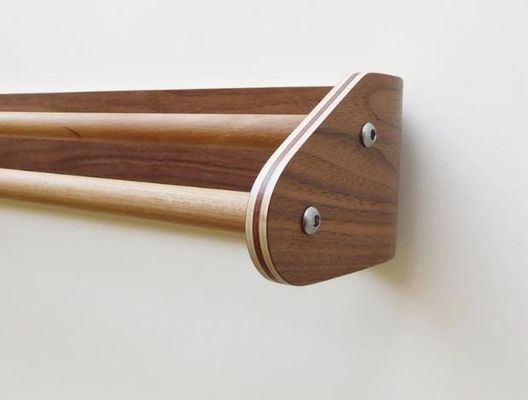 Porta-toalhas de banho de madeira customizada para aparelhos de cozinha