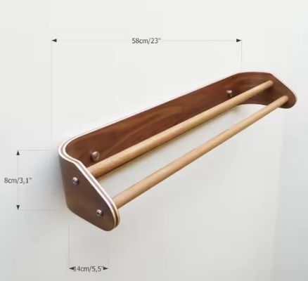 Porta-toalhas de banho de madeira customizada para aparelhos de cozinha