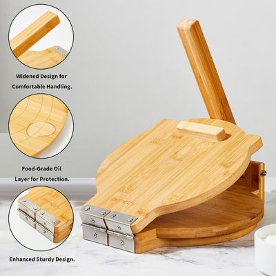 10 polegadas de diâmetro de bambu tortilla press Maker personalizado para tortillas mexicanas caseiras