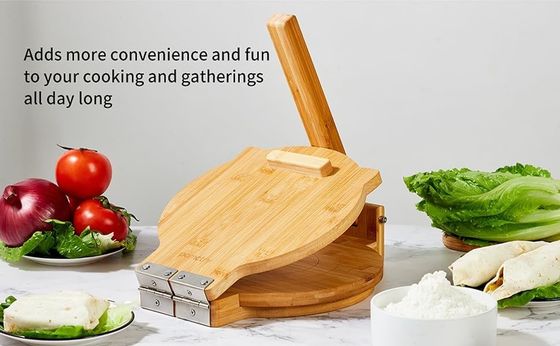 10 polegadas de diâmetro de bambu tortilla press Maker personalizado para tortillas mexicanas caseiras
