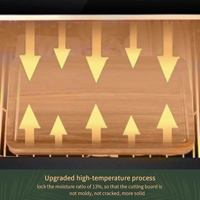 17x12 12x10 12x7 polegadas de espessura de madeira tabuleiro de corte conjunto de 3 com alças e sulco de suco