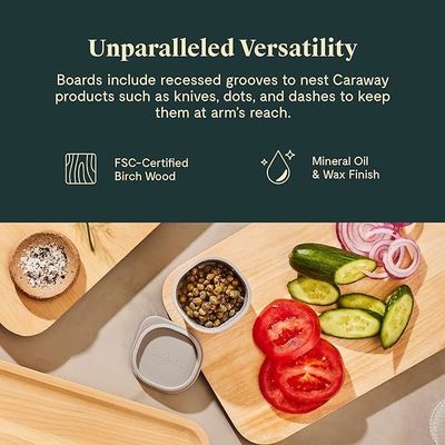 10 X 7 polegadas de madeira de bétula de corte de placa revestido com alimentos seguros de óleo mineral cera acabamento