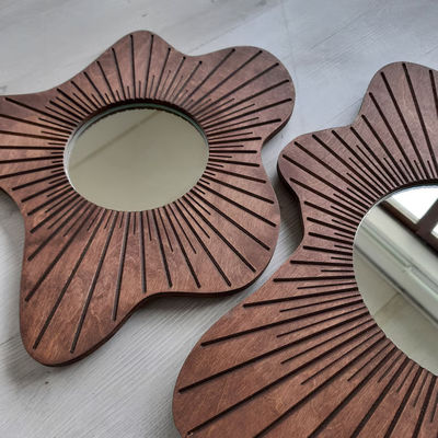 Belo Espelho De Parede De Decoração De Casa Conjunto De 3 Para Decoração De Sala De Jantar E Entrada