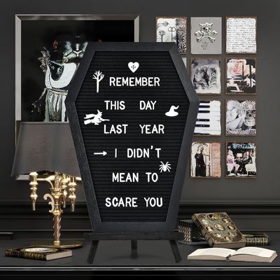 Logotipo personalizado aceitável caixão de madeira para suprimentos de Halloween