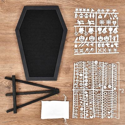 Logotipo personalizado aceitável caixão de madeira para suprimentos de Halloween