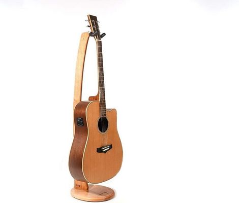 Design competitivo e elegante Estand de guitarra acústica de madeira feito à mão para impressão