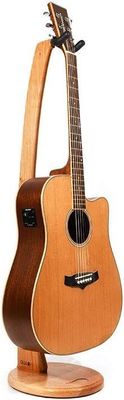 Design competitivo e elegante Estand de guitarra acústica de madeira feito à mão para impressão