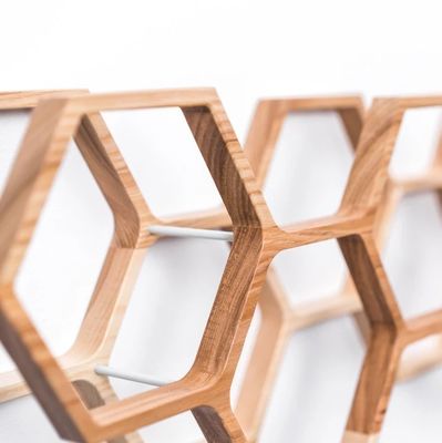 Casa Mobiliário Montador de papel higiénico de madeira de honeycomb de parede