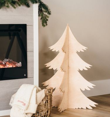 Vantagem de grande quantidade 202407 Decoração de Natal Árvores de madeira personalizadas