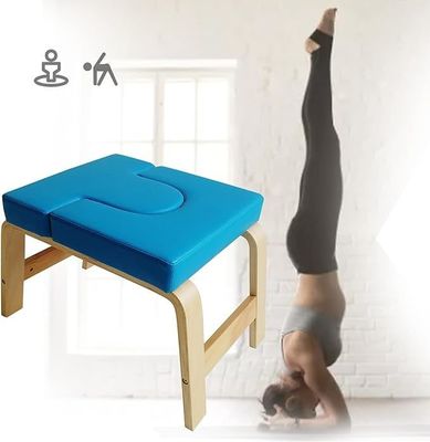Assento de cabeça de madeira maciça para yoga para treinamento eficaz de força e equilíbrio Design moderno